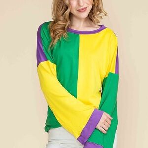 Mardi Gras Tunic Long Sleeve Shirt